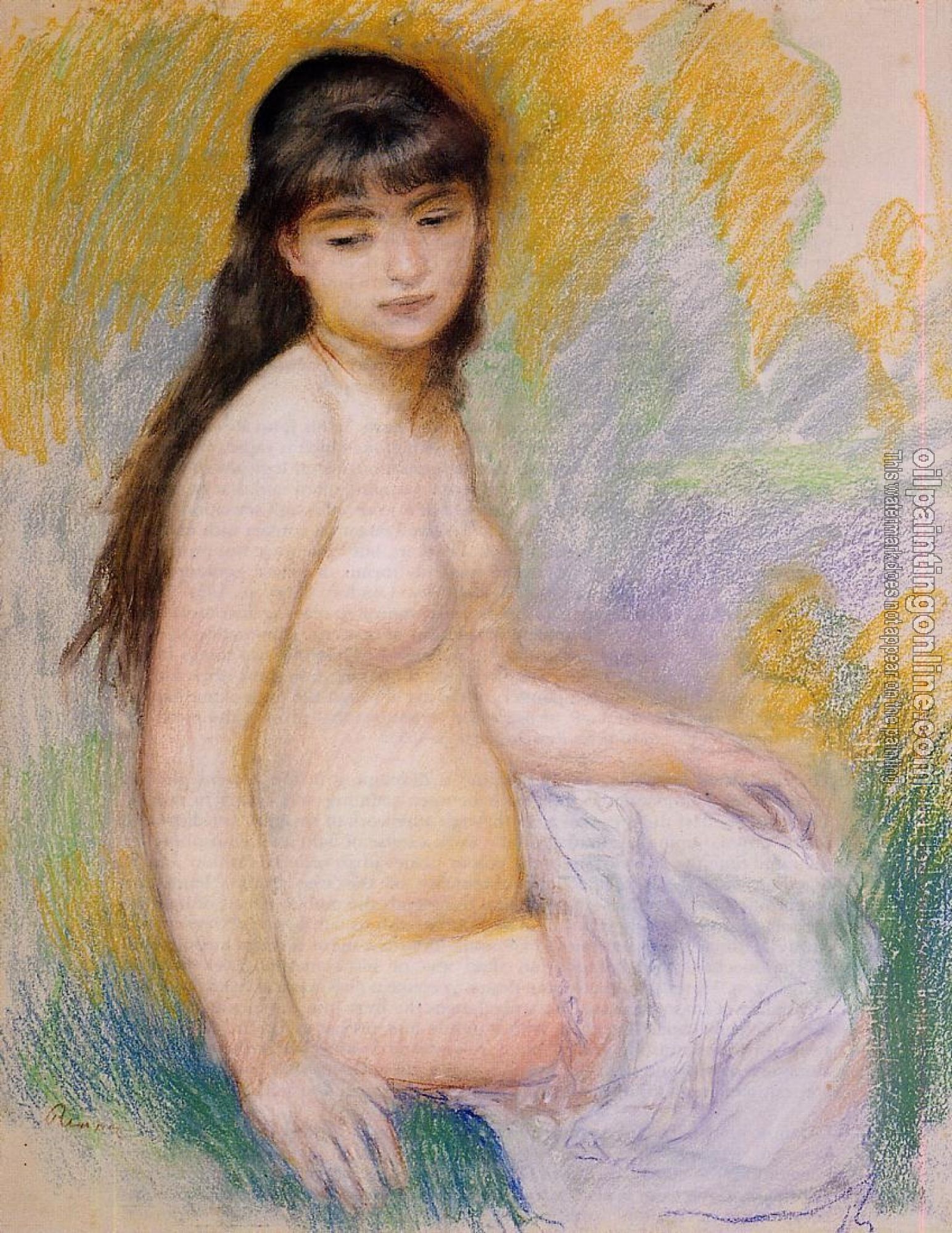 Renoir, Pierre Auguste - Seated Bather